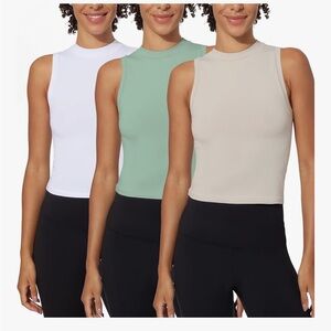 Yogalicious crop tank three pack